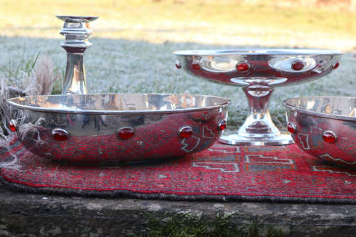Arts & Crafts / Art Deco, silver plated serving dish set c.1920.