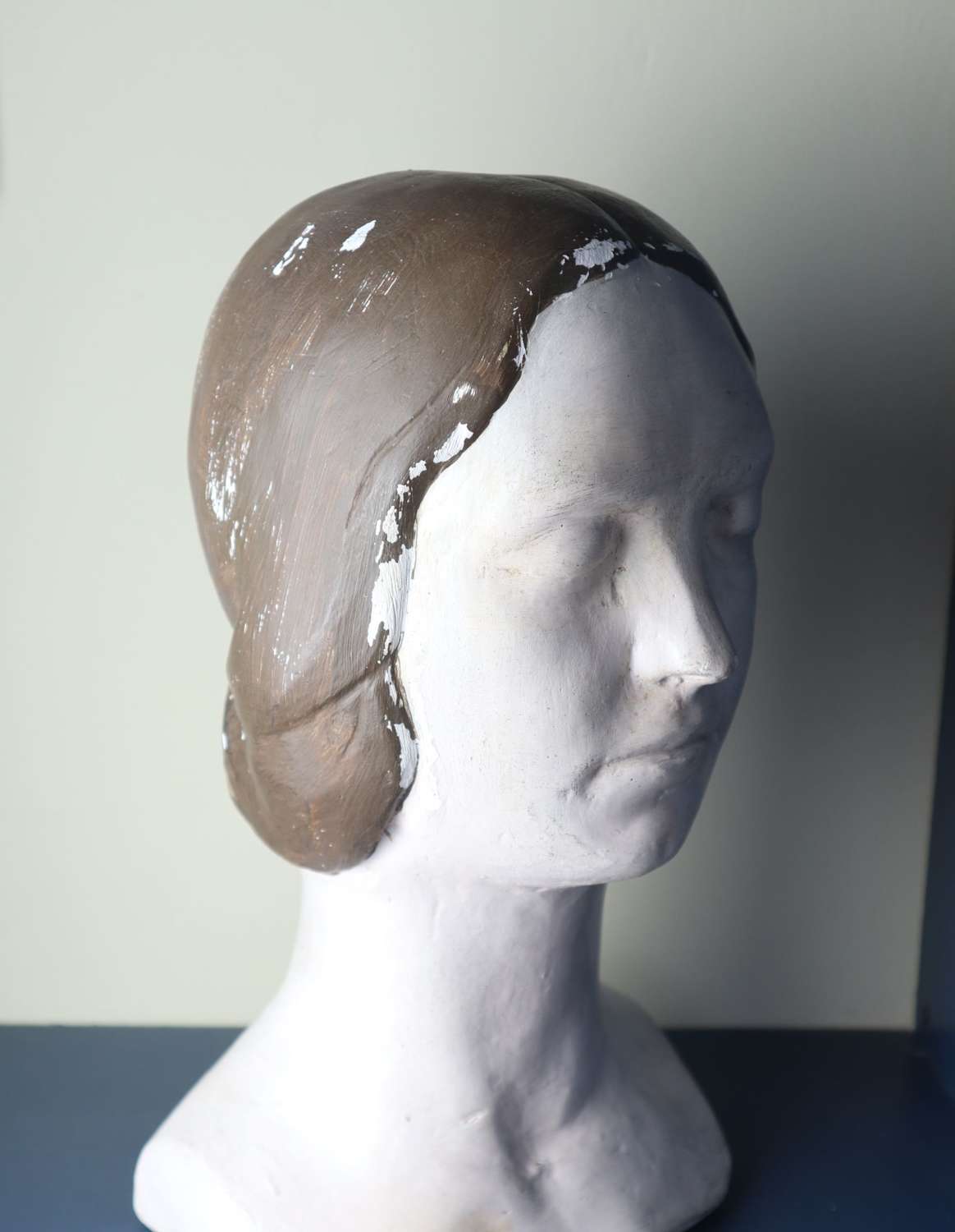Large expressionist sculpture female plaster bust c.1930/40s