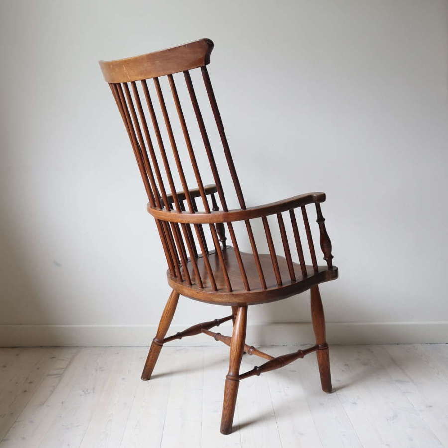 19th Century Scottish Darvel High Comb-backed Windsor Chair