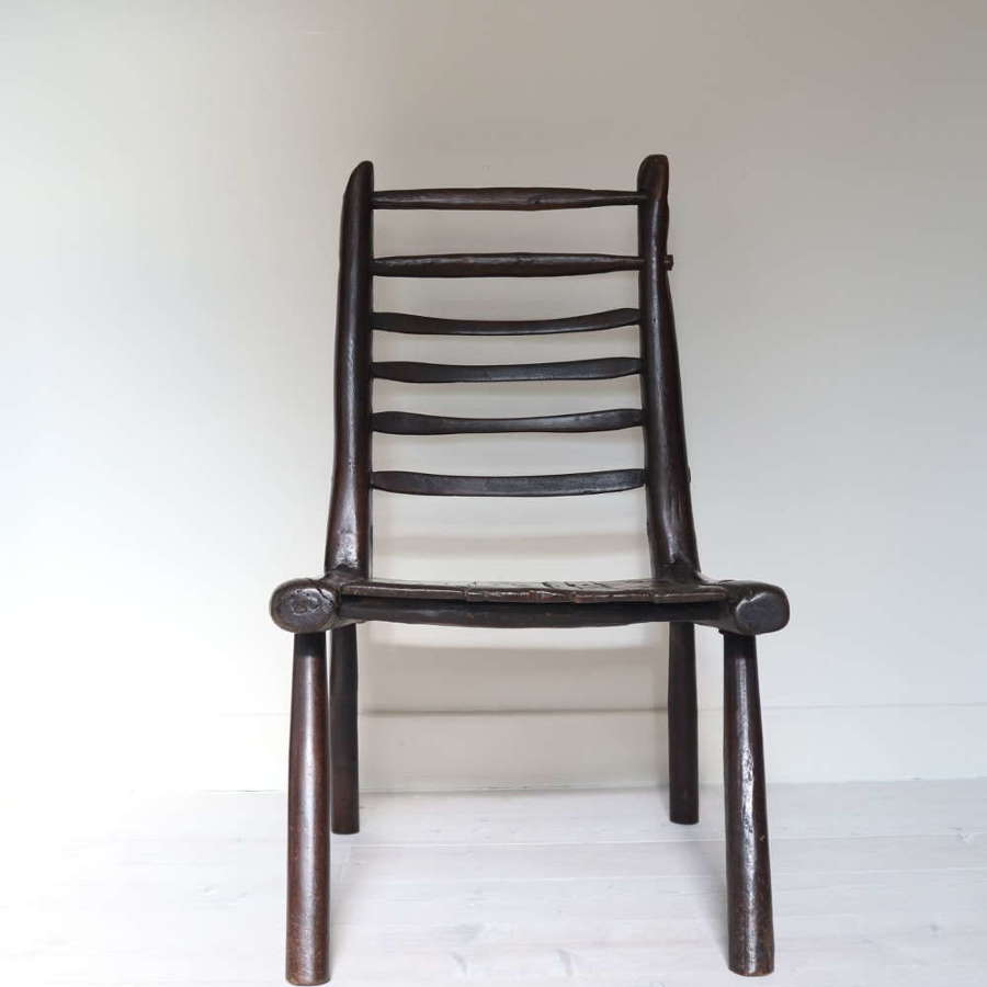 19th Century Scottish vernacular Sutherland / Caithness stick chair