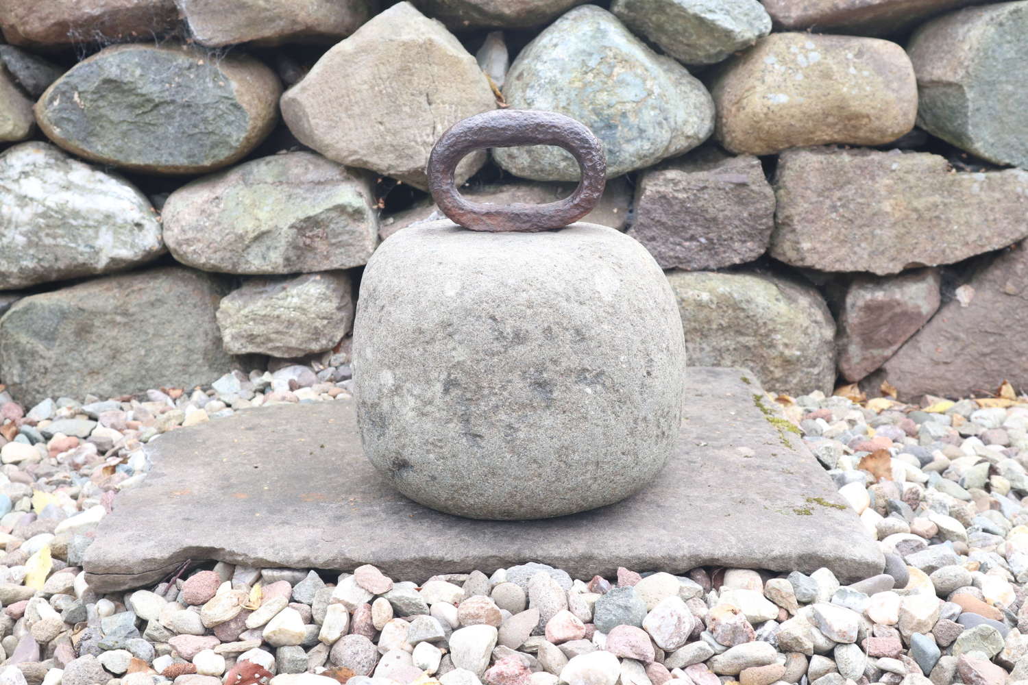 18th Century Georgian Scottish Curling Stone Single Iron Loop Handle