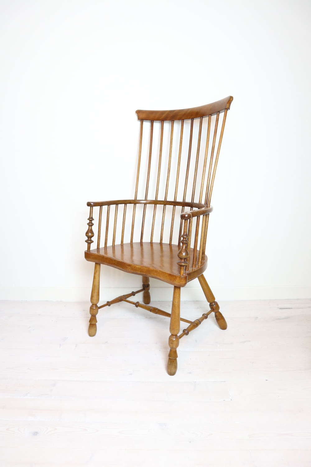 Late 19th Century Scottish Darvel High Comb-backed Windsor Chair