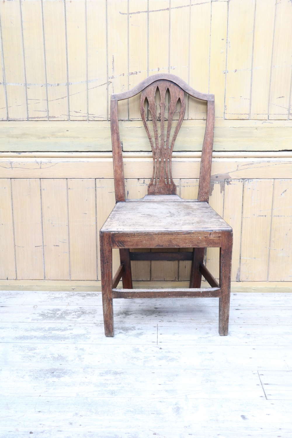 Georgian Scottish side chair vernacular Hepplewhite wheatsheaf c.1820