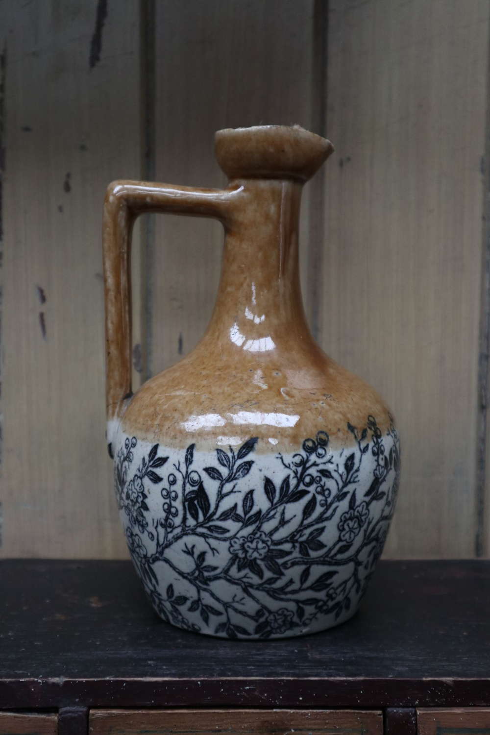 19th Century Scottish H.Kennedy, Barrowfield Pottery Whisky Flagon