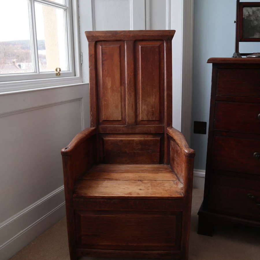 19th Century vernacular Northern Isles Shetland panelled armchair