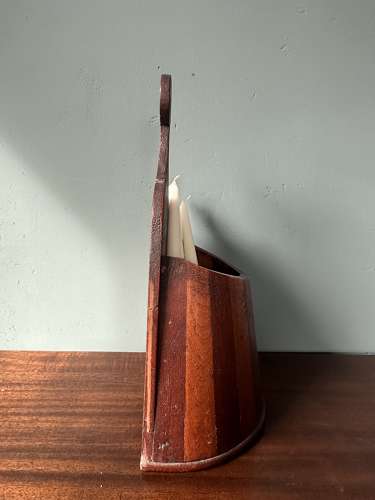 Early 19th Century Scottish vernacular banded salt / candle box