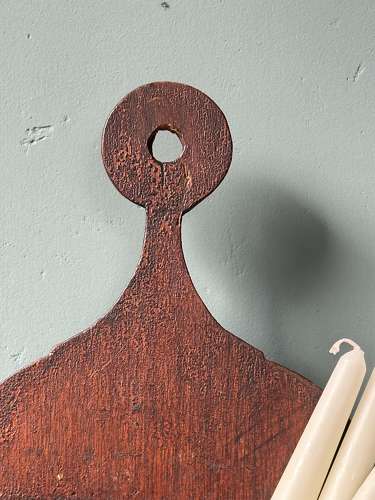 Early 19th Century Scottish vernacular banded salt / candle box
