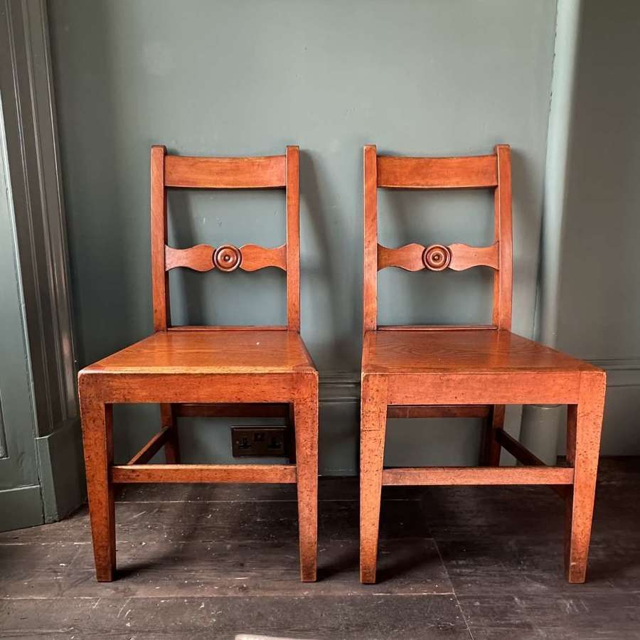 A pair of 19th Century Glasgow Pattern Vernacular Side Chairs c.1880