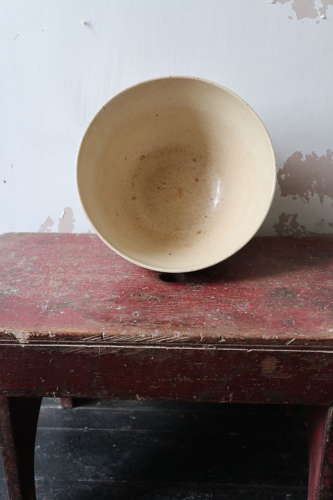 Late 19th Century Scottish large floral spongeware bowl