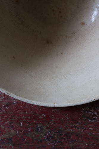 Late 19th Century Scottish large floral spongeware bowl