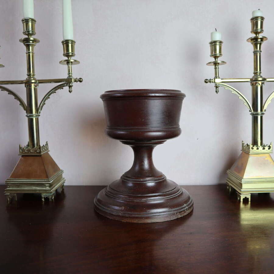19th Century Scottish Communion Chalice turned Mahogany