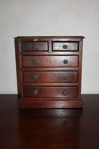 19th Century Miniature apprentice piece chest of drawers