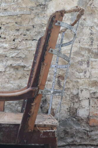 19th Century Scottish Northern Isles Orkney vernacular galvanized armchair
