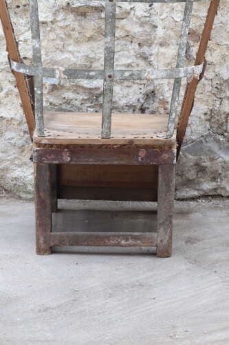 19th Century Scottish Northern Isles Orkney vernacular galvanized armchair