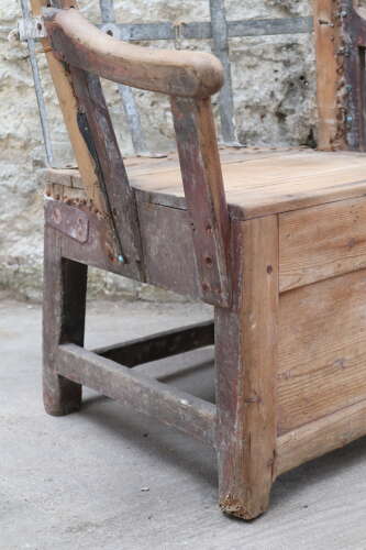 19th Century Scottish Northern Isles Orkney vernacular galvanized armchair