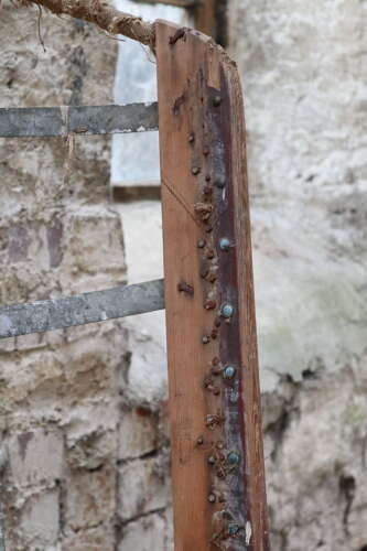 19th Century Scottish Northern Isles Orkney vernacular galvanized armchair