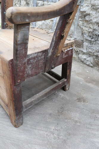 19th Century Scottish Northern Isles Orkney vernacular galvanized armchair