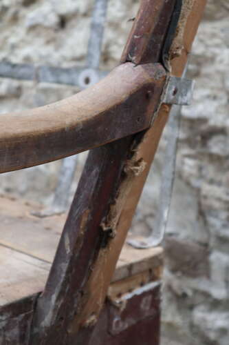 19th Century Scottish Northern Isles Orkney vernacular galvanized armchair