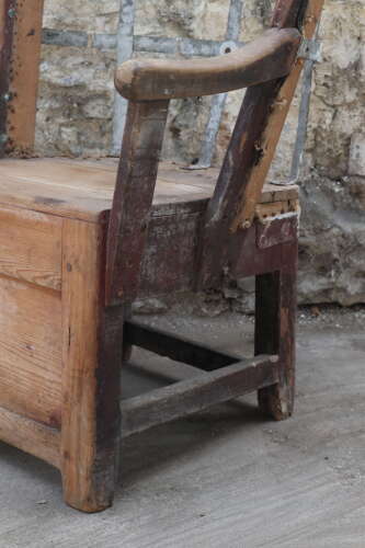 19th Century Scottish Northern Isles Orkney vernacular galvanized armchair