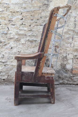 19th Century Scottish Northern Isles Orkney vernacular galvanized armchair