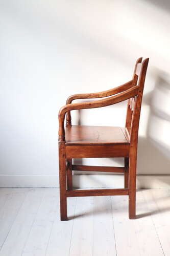 19th Century Scottish vernacular Glasgow pattern kitchen armchair c.1840