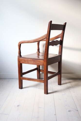 19th Century Scottish vernacular Glasgow pattern kitchen armchair c.1840