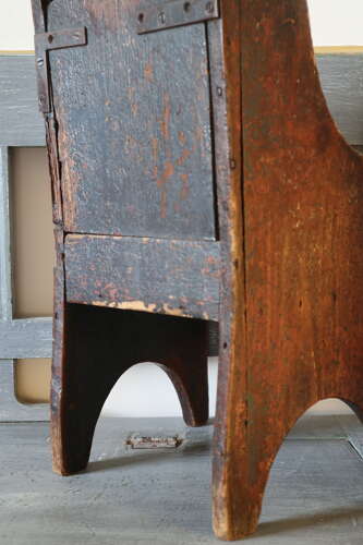 Early 19th Century Scottish vernacular bairns boarded & painted panel armchair