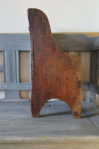 Early 19th Century Scottish vernacular bairns boarded & painted panel armchair