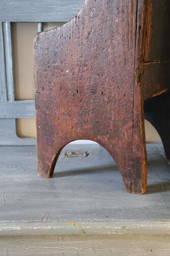Early 19th Century Scottish vernacular bairns boarded & painted panel armchair