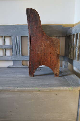 Early 19th Century Scottish vernacular bairns boarded & painted panel armchair