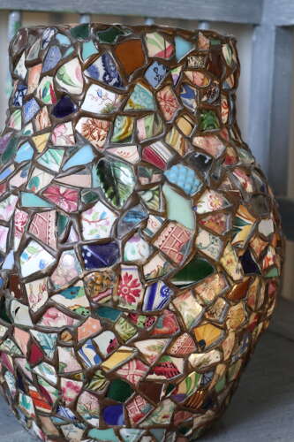 Early 20th Century Large French Pique Assiette terracotta jug