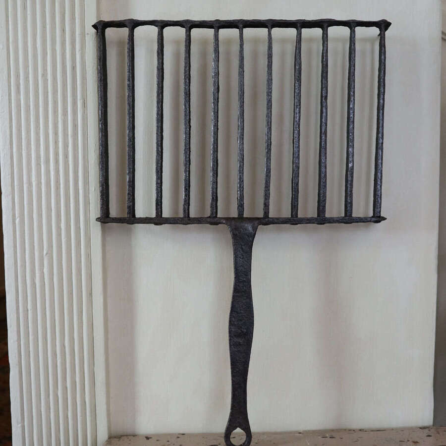 Early 19th Century Scottish vernacular blacksmith wrought Brander iron / Gridiron