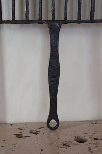 Early 19th Century Scottish vernacular blacksmith wrought Brander iron / Gridiron