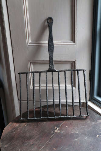Early 19th Century Scottish vernacular blacksmith wrought Brander iron / Gridiron