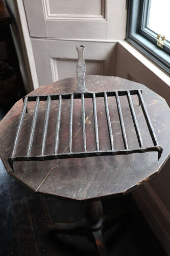 Early 19th Century Scottish vernacular blacksmith wrought Brander iron / Gridiron