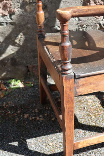 19th Century Scottish Vernacular tall-backed Glasgow pattern armchair