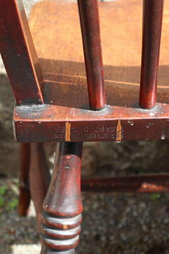 Victorian Scottish Vernacular Francis East & Co. Pair of Windsor Side Chairs c.1880-1895