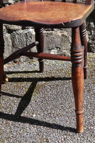 Victorian Scottish Vernacular Francis East & Co. Pair of Windsor Side Chairs c.1880-1895