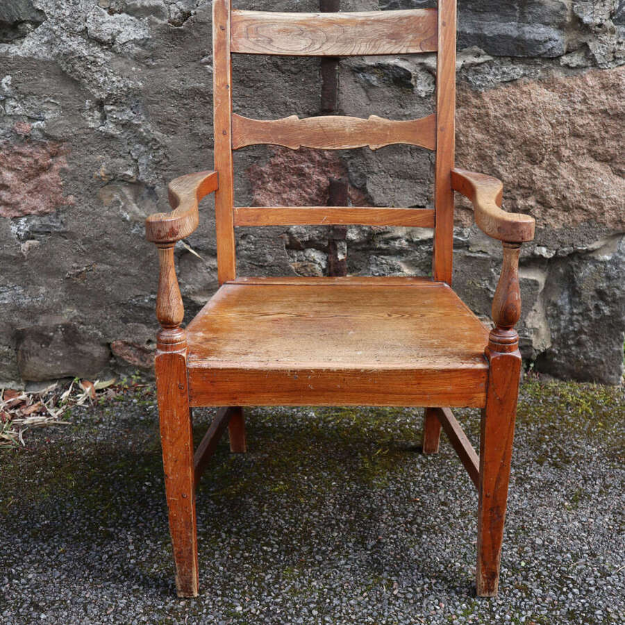 Late 19th Century Scottish Vernacular Glasgow pattern armchair