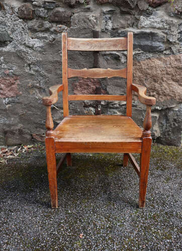 Late 19th Century Scottish Vernacular Glasgow pattern armchair