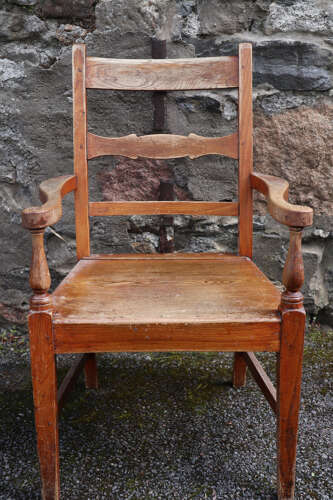 Late 19th Century Scottish Vernacular Glasgow pattern armchair