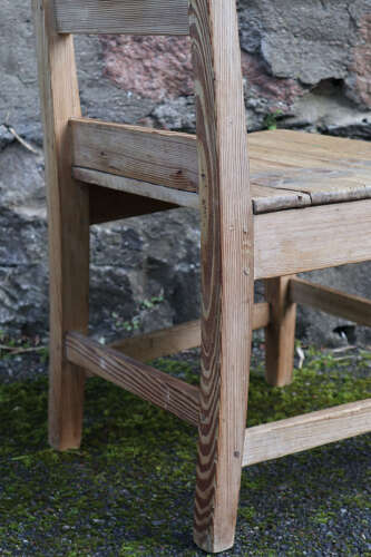 19th Century Scottish vernacular Pine crofting side chair