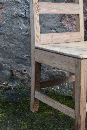 19th Century Scottish vernacular Pine crofting side chair