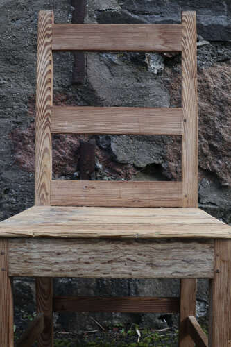 19th Century Scottish vernacular Pine crofting side chair