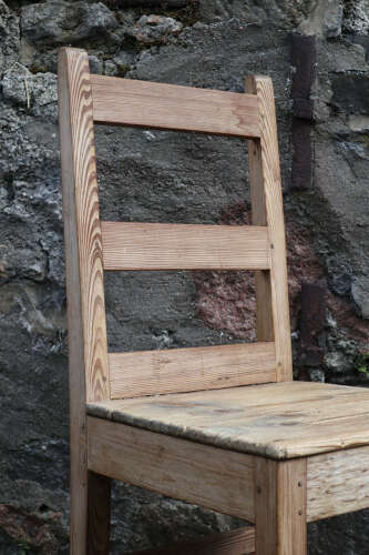 19th Century Scottish vernacular Pine crofting side chair
