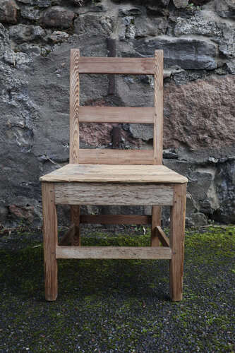 19th Century Scottish vernacular Pine crofting side chair